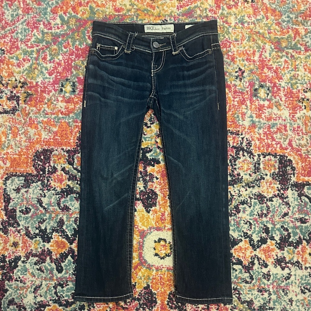 BKE Indigo Denim Jeans with Contrast Stitching